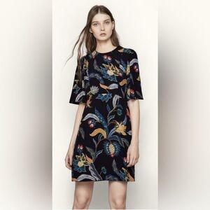 Maje Rimbaud Floral Print Dress